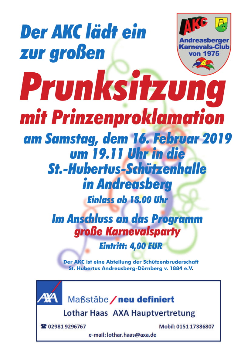 Prunksitzung des AKC