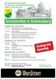 Schützenfest 2019 Flyer